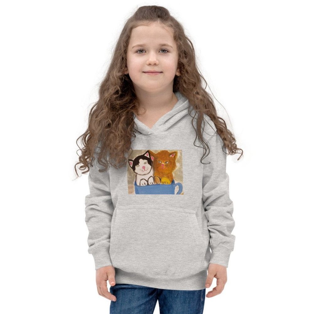 Brooklyn Kitten and Friend Kids Hoodie
